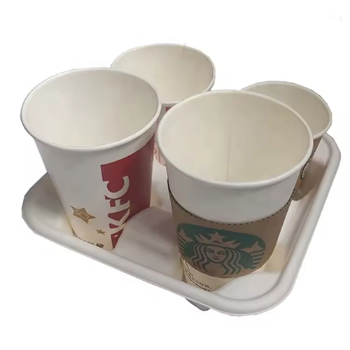 2 Cup Sugarcane Bagasse Molded Trays