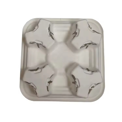 2 Cup Sugarcane Bagasse Molded Trays