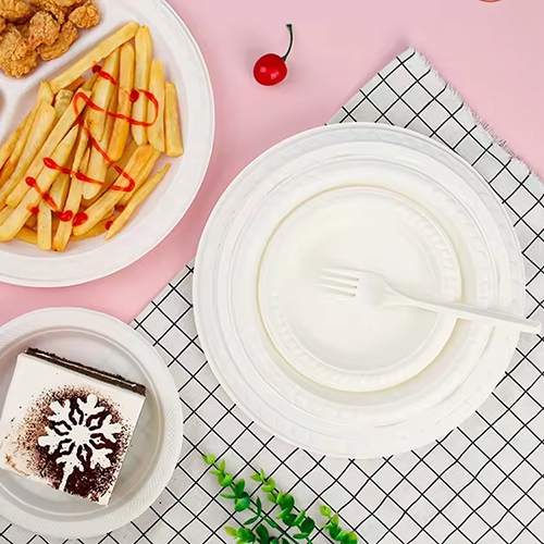 Compostable Cornstarch Plate