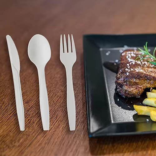 Disposable Knife Fork Spoon Cornstarch Cutlery