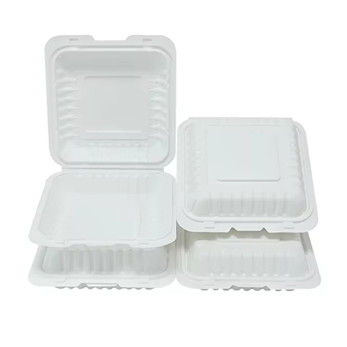 Eco-Friendly Cornstarch Clamshell Box