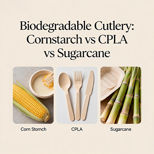 Biodegradable Cutlery Cornstarch vs CPLA vs Sugarcane
