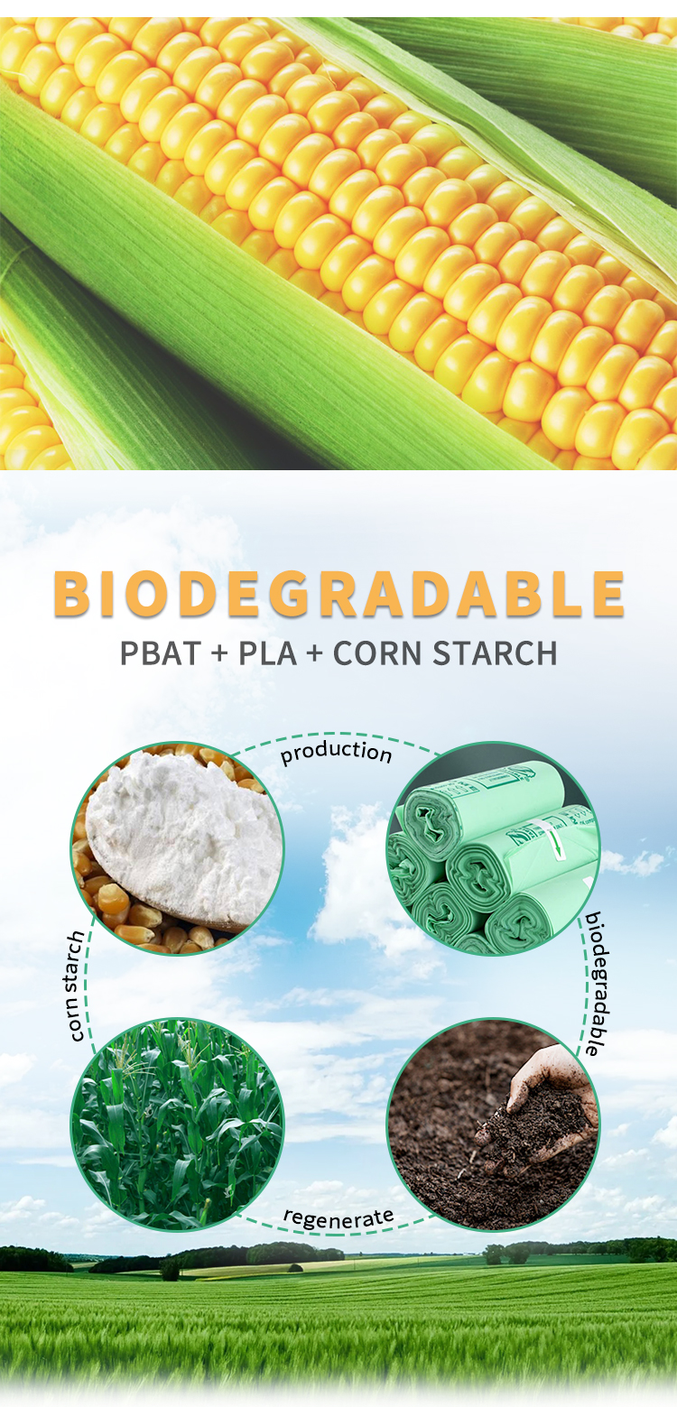 Biodegradable PLA Vest Carrier Garbage Bags