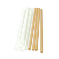 Compostable 8mm PLA-Free Sugarcane Straw