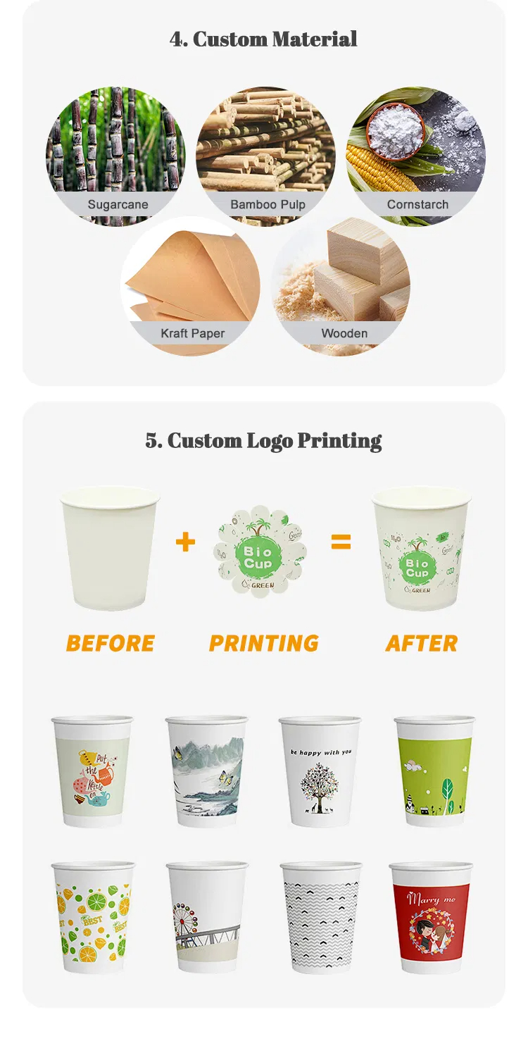 Custom 16oz PLA Aqueous Coating Cups