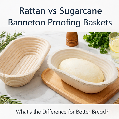 Rattan vs Sugarcane Banneton Proofing Baskets What's the Difference