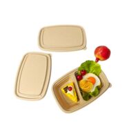Rice Husk 2-Compartment Lunch Container