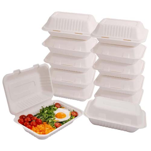 Sugarcane 32oz Clamshell Salad Box
