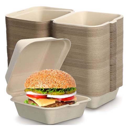 Sugarcane Bagasse Burger Box