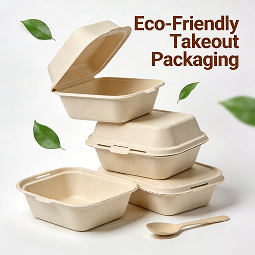 Sugarcane Clamshell Boxes The Best Plastic-Free Takeout Option