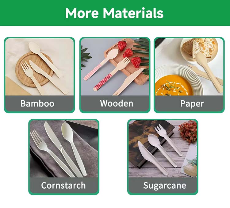 Wholesale CPLA Cutlery Kit (Knife Fork Spoon)