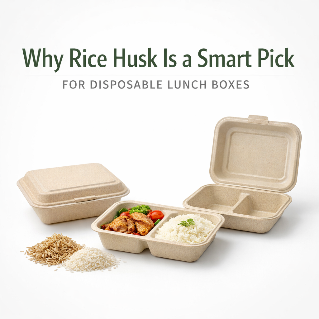 Why Rice Husk Is a Great Material for Disposable Lunch Boxes