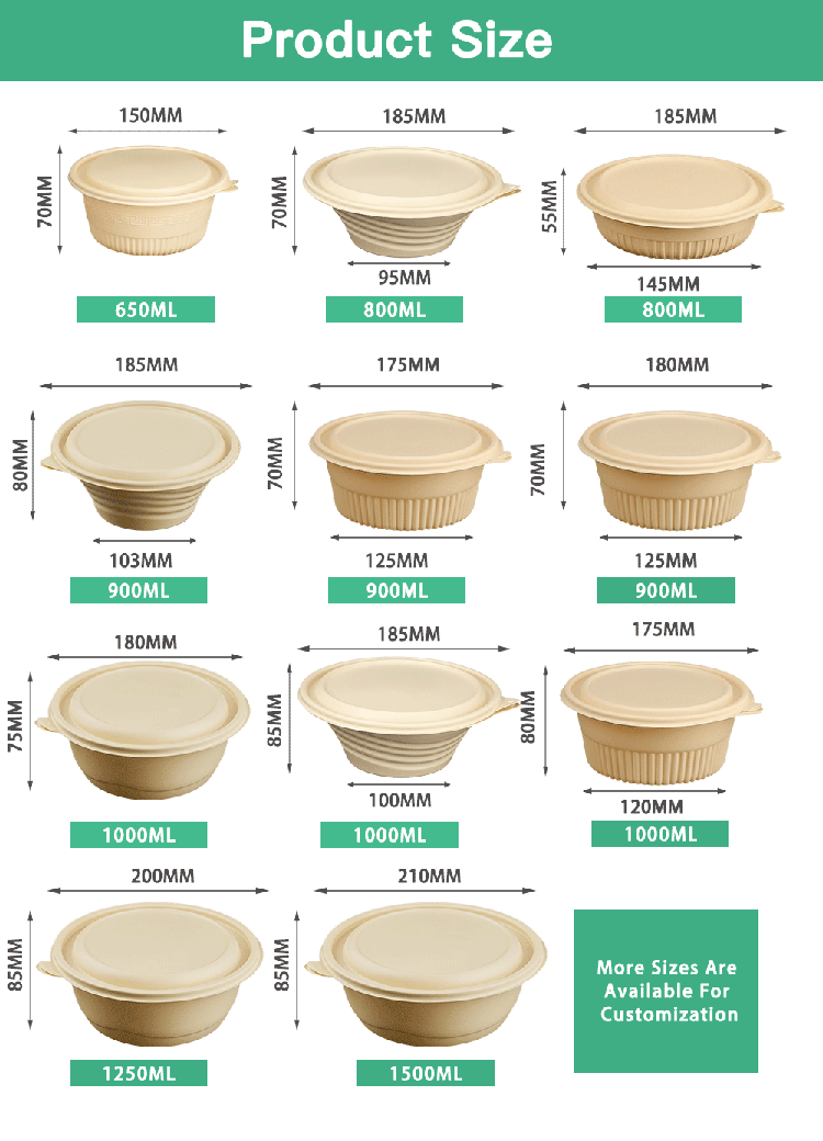 700ml Cornstarch Container with Lid