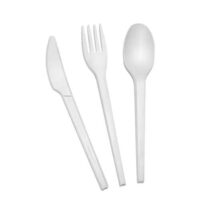 CPLA Biodegradable Knife Fork Spoon Set