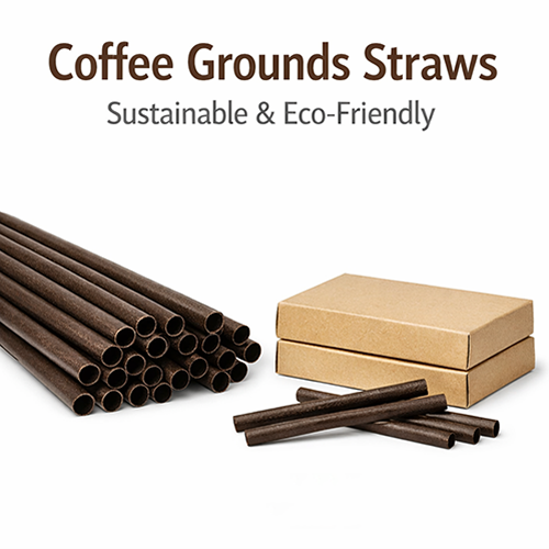 Coffee Grounds Straws Turning Waste into Sustainable Products