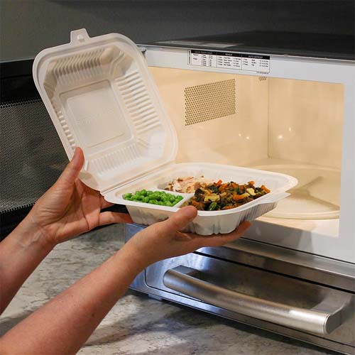 Compostable Cornstarch 750ml Food Box