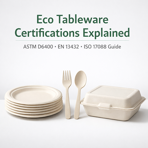 Eco Tableware Certifications Explained ASTM, EN, ISO – What They Mean