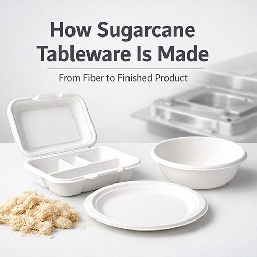 How Sugarcane Tableware Is Made From Fiber to Finished Product