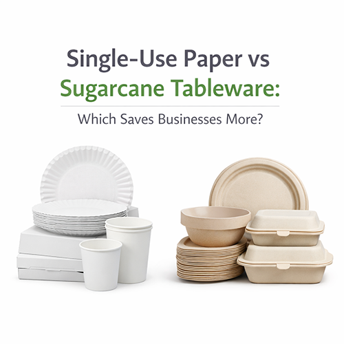Single-Use Paper vs Sugarcane Tableware Long-Term ROI for Businesses