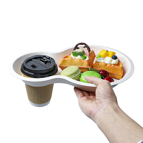 31cm Sugarcane Food Cup Tray