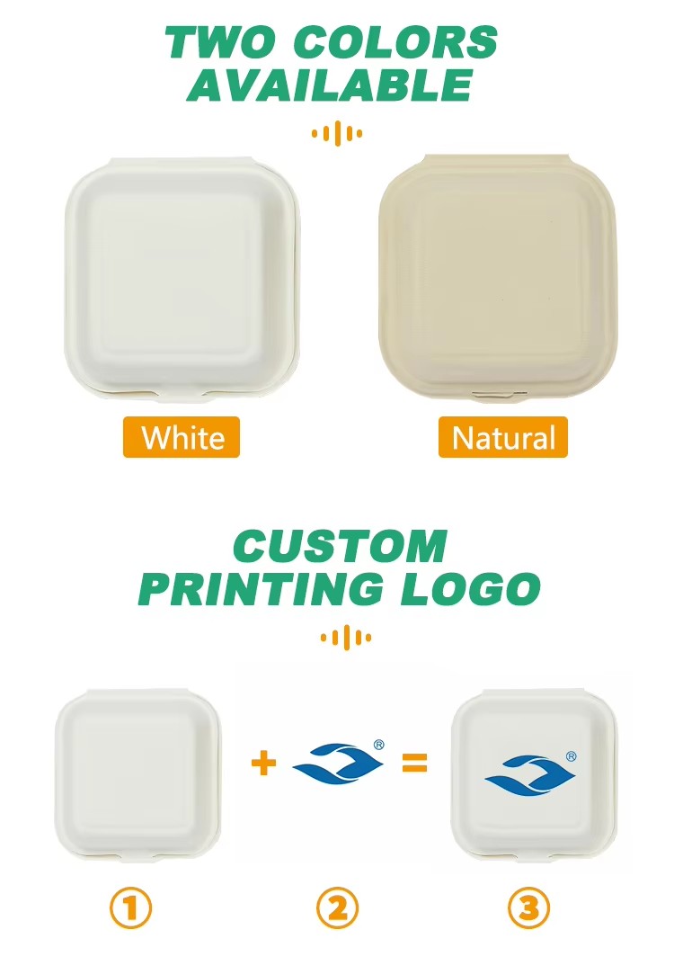 32oz Biodegradable Sugarcane Containers