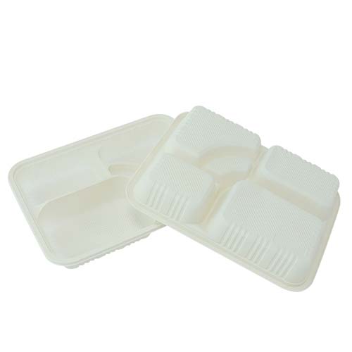 5-Compartment Cornstarch Tray