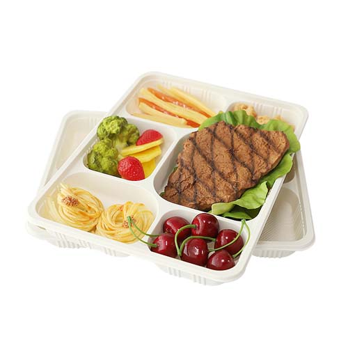 5-Compartment Cornstarch Tray