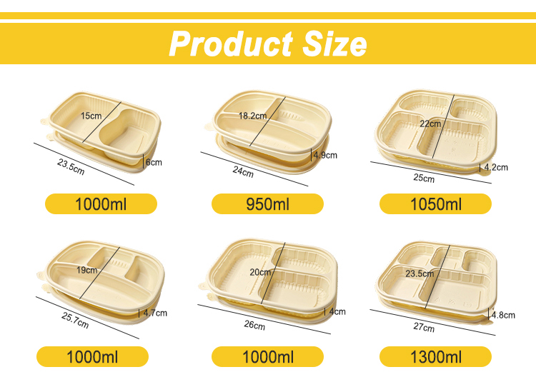 950ml Cornstarch Food Container