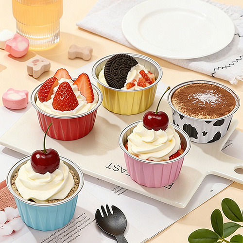 Round Dessert Aluminum Foil Baking Cup