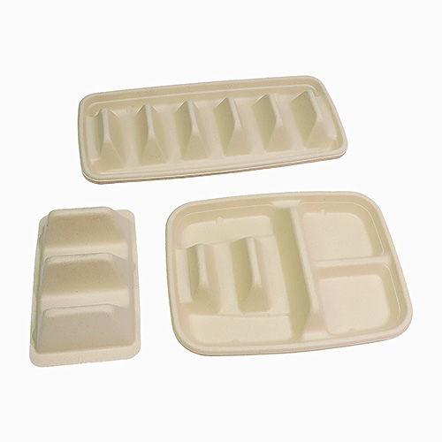 Sugarcane 4 Compartment Taco Box