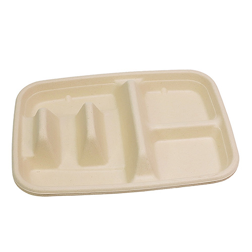 Sugarcane 4 Compartment Taco Box