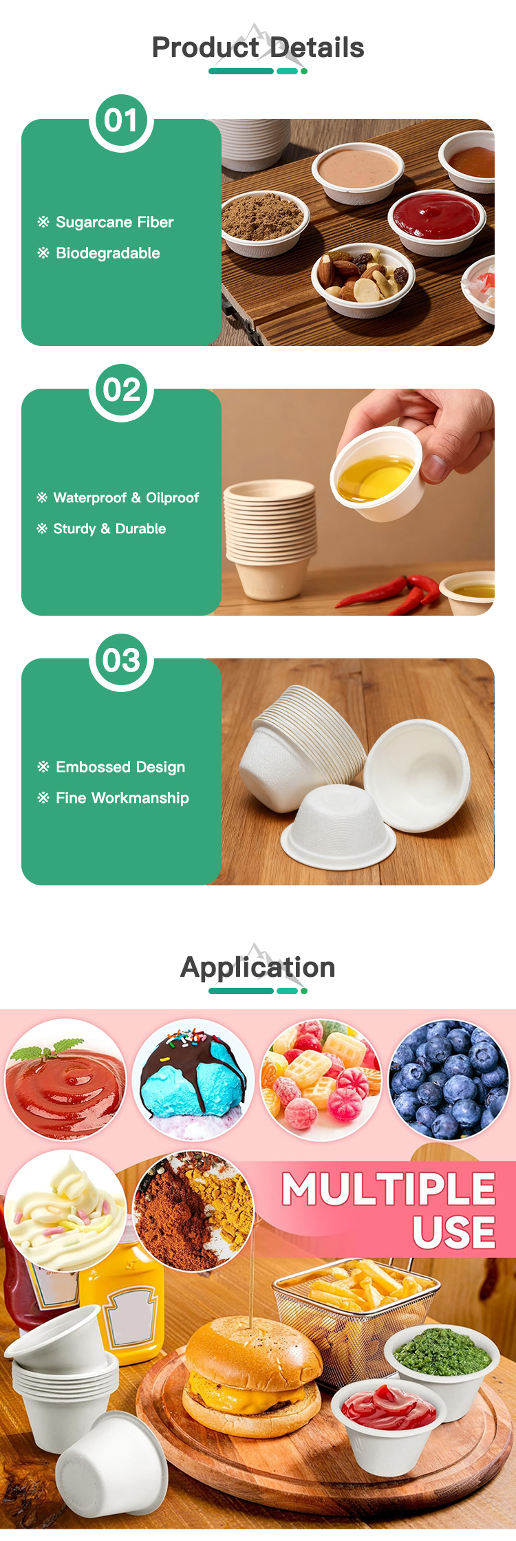 4oz Sugarcane Bagasse Cup