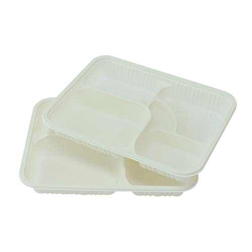 5 Compartment Cornstarch Lunch Tray