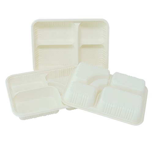 5 Compartment Cornstarch Lunch Tray