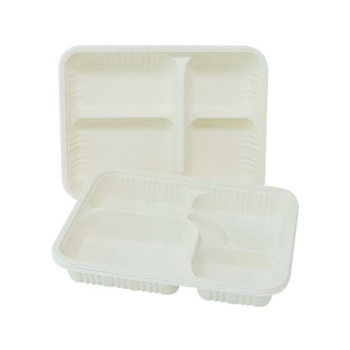 5 Compartment Cornstarch Lunch Tray