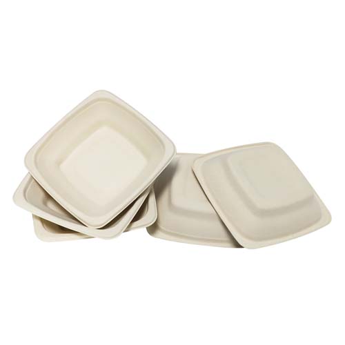 500ml Sugarcane Square Bowl