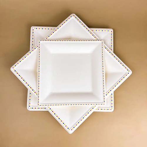 8 Inch Sugarcane Plates
