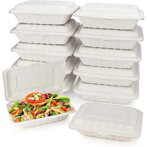 9 Inch Cornstarch Clamshell