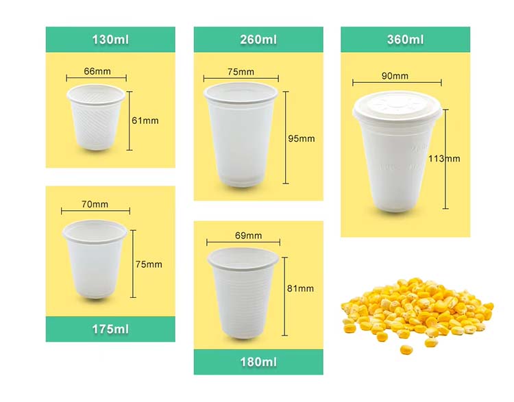 9oz Cornstarch Drinking Cup