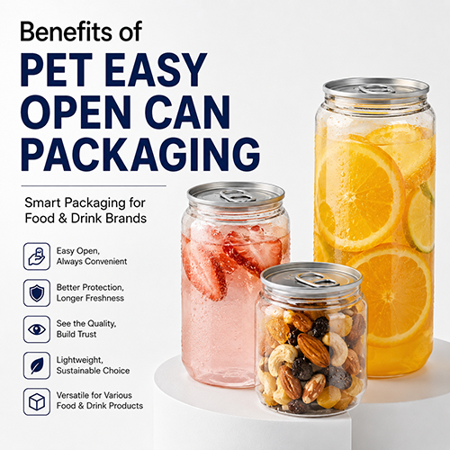 Benefits of PET Easy Open Can Packaging for Food and Drink Brands