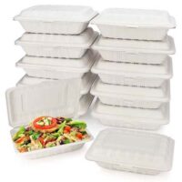Corn Starch Clam Shell Fast Food Container