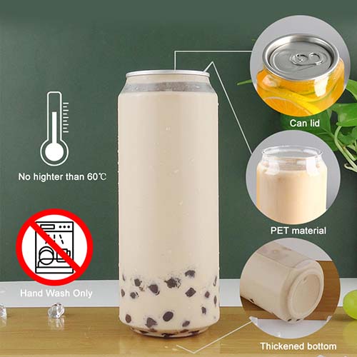 Customizable Clear Pet Beverage Cans