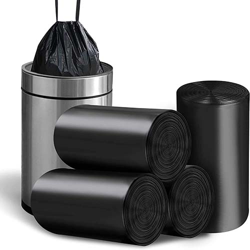 Drawstring Black 30 Gallon Garbage Bags
