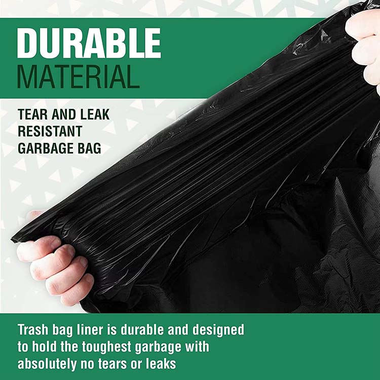 Drawstring Black 30 Gallon Garbage Bags
