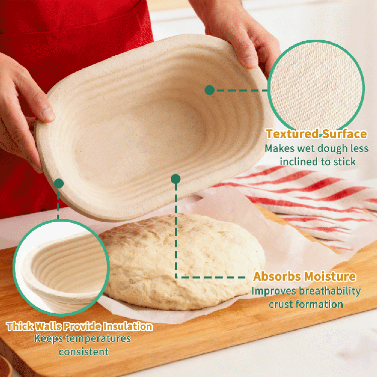 Natural Rattan Bread Proofing Basket