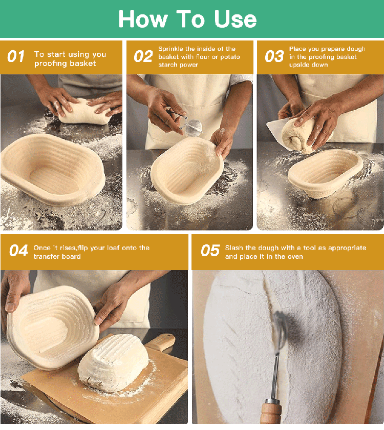 Natural Rattan Bread Proofing Basket
