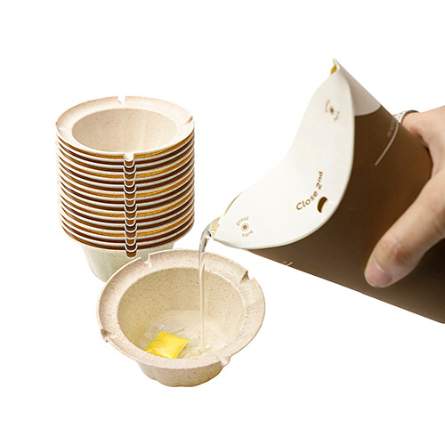 Portable Disposable Rice Husk Cigarette Ashtray