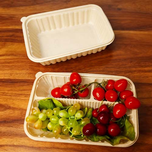 Rice Husk Lunch Box 3 Compartment