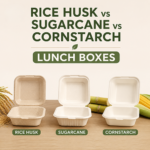 Rice Husk vs Sugarcane vs Cornstarch Lunch Boxes Pros & Cons