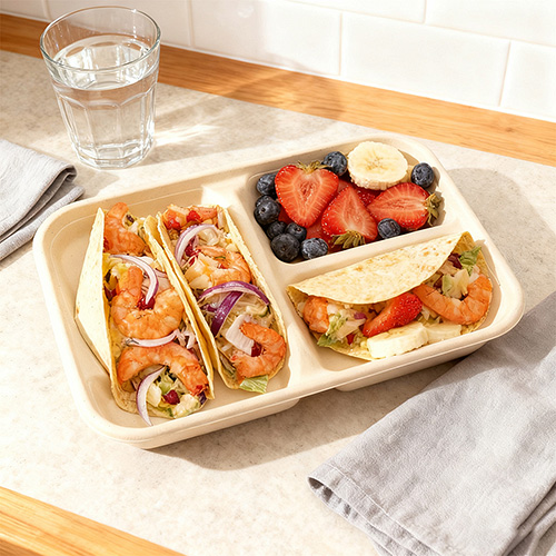 Sugarcane Bagasse Taco Box